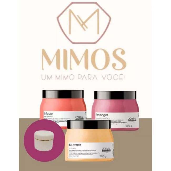 Kit Máscara L'Oréal Profissional Fracionado 30ml | Nutrição, Força e Preenchimento