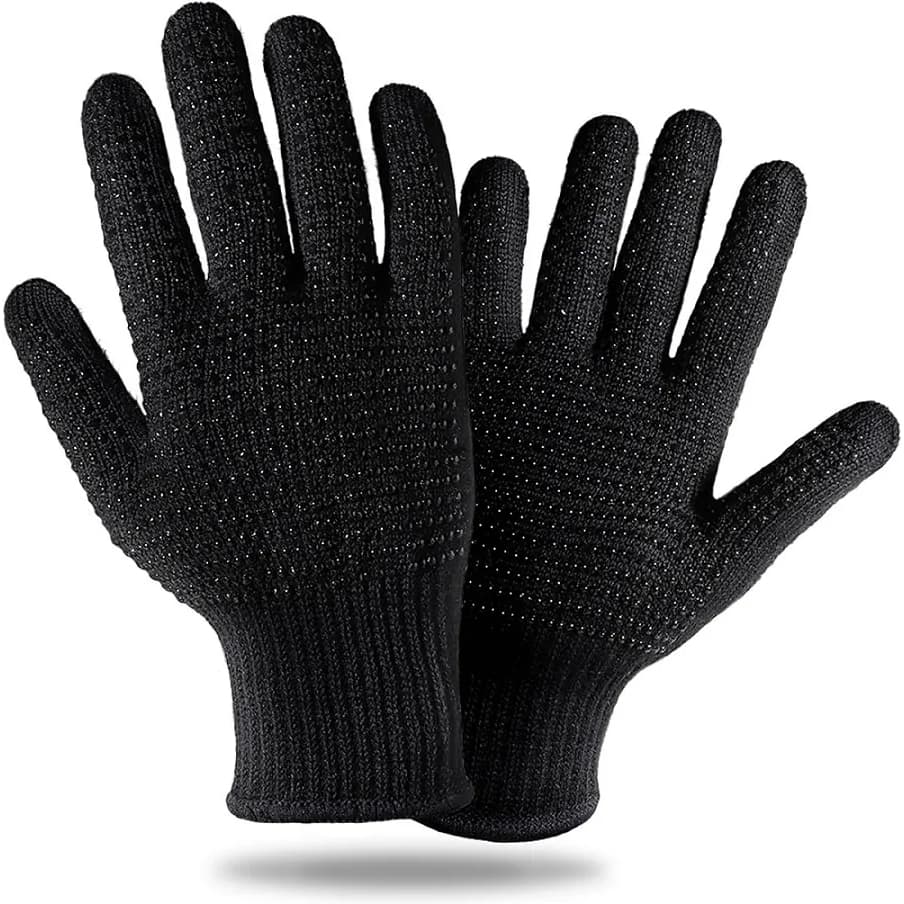 99FIX 99-86A Par de luvas com saliências de silicone para trabalhos com eletrônicos, resistentes ao calor