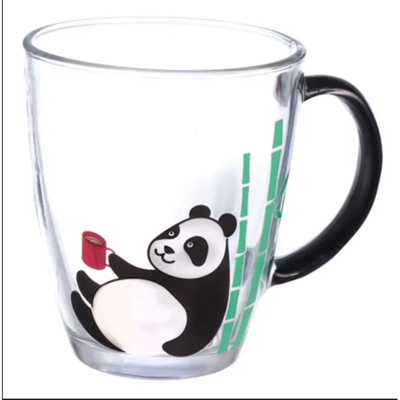 caneca de vidro panda 365ml