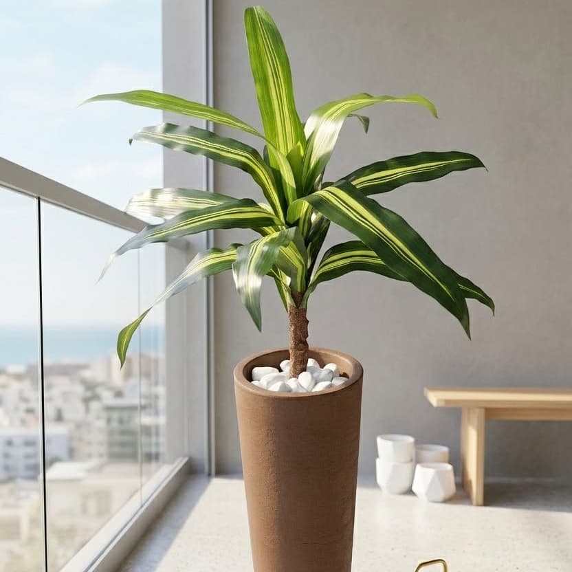 Planta Artificial Dracena Muda Arbusto 110cm 170cm Árvore Decoração