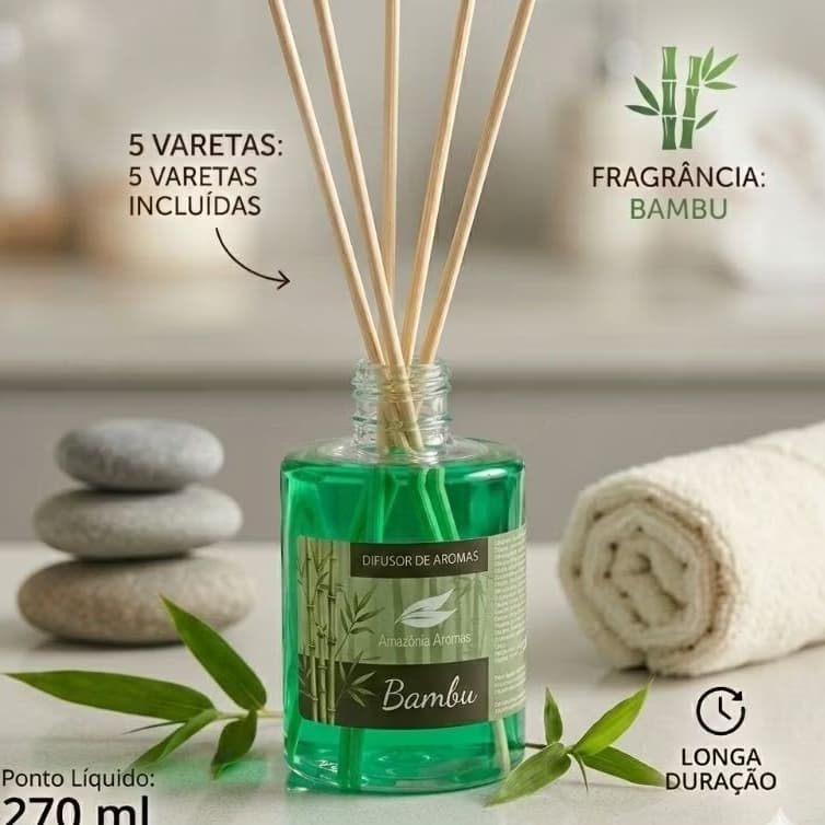 ​Aromatizador De Ambiente 270ml - Casa Perfumada Com Fragrâncias Exclusivas