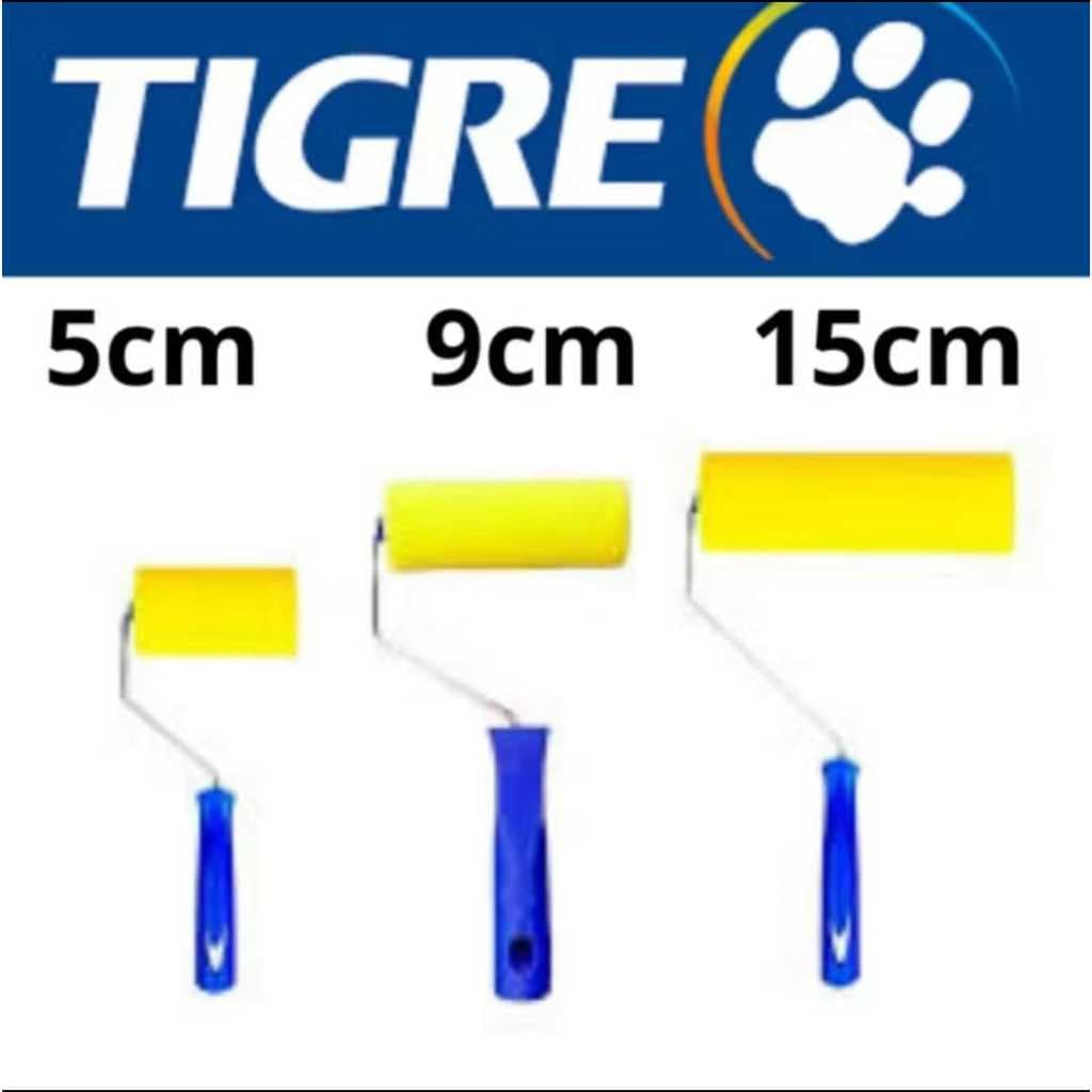 Rolo de Espuma Poliéster Amarela 5cm, 9cm e 15cm para Artesanato e Pintura ref 1341 Tigre - 1, 2 e 3 Unidades