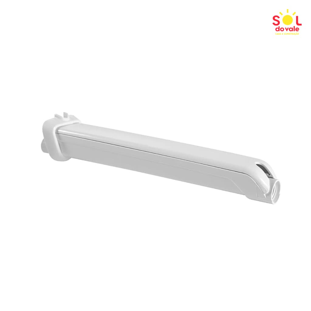 Braço para Chuveiro Elétrico com Capa Branco 30 ou 40 cm Astra