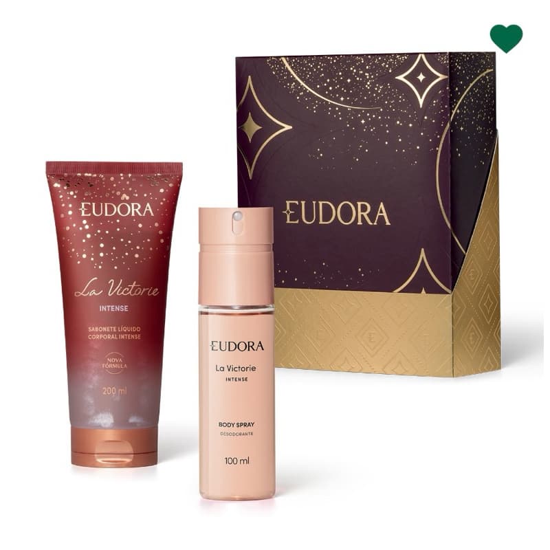 Kit Presente La Victorie Intense Eudora 🎁 com sacolinha🛍️