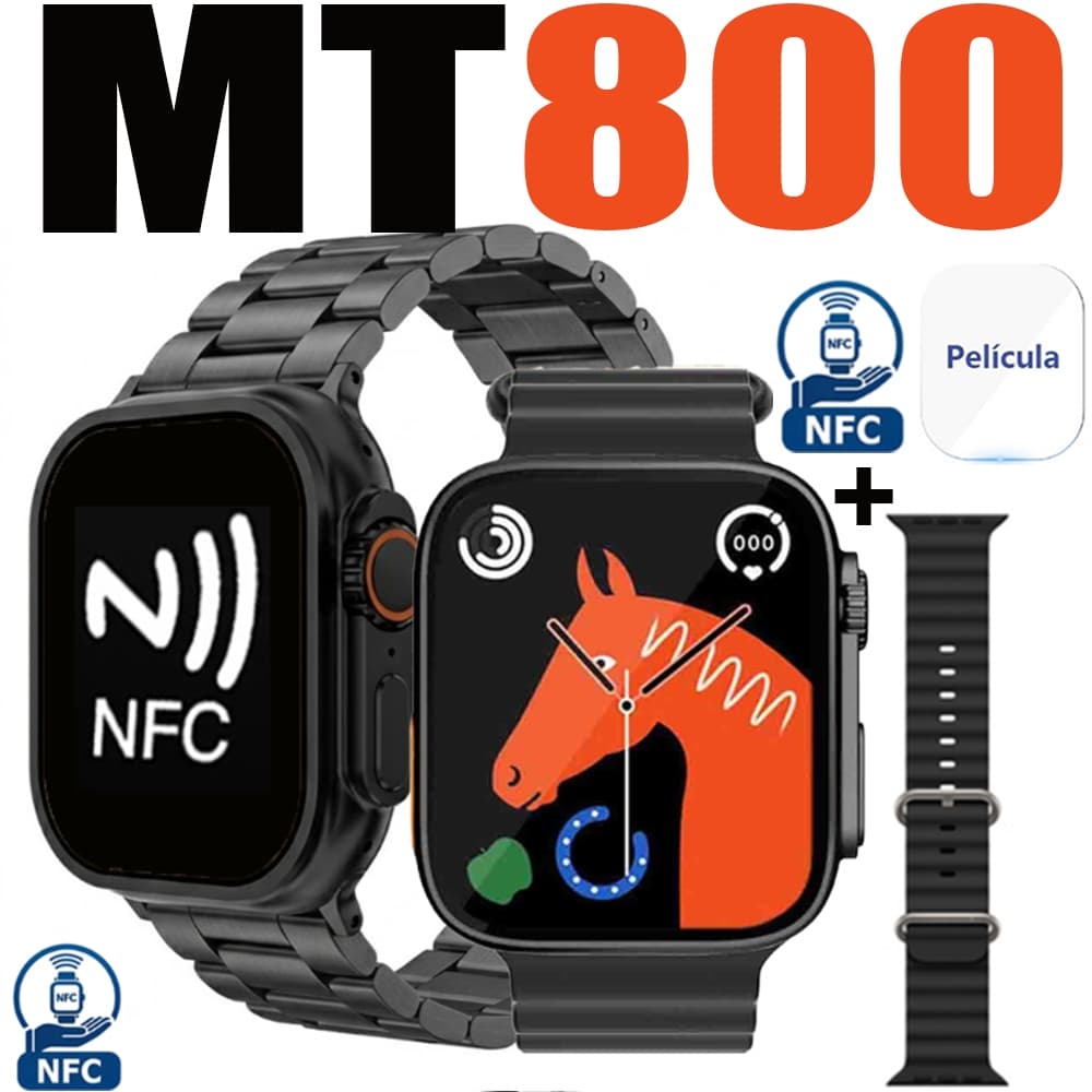 Smartwatch MT800 IWO Series 10 Calculadora Cardíaca Monitoramento Da Frequência Relógio Inteligente