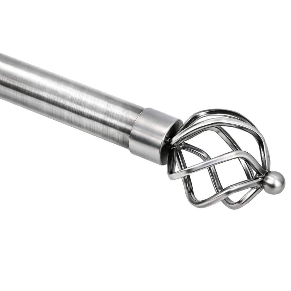 Kit Varão Extensivel De Metal Para Cortina Grande Coroa Cromada 120 a 210cm Cortina Casa Sala Quarto