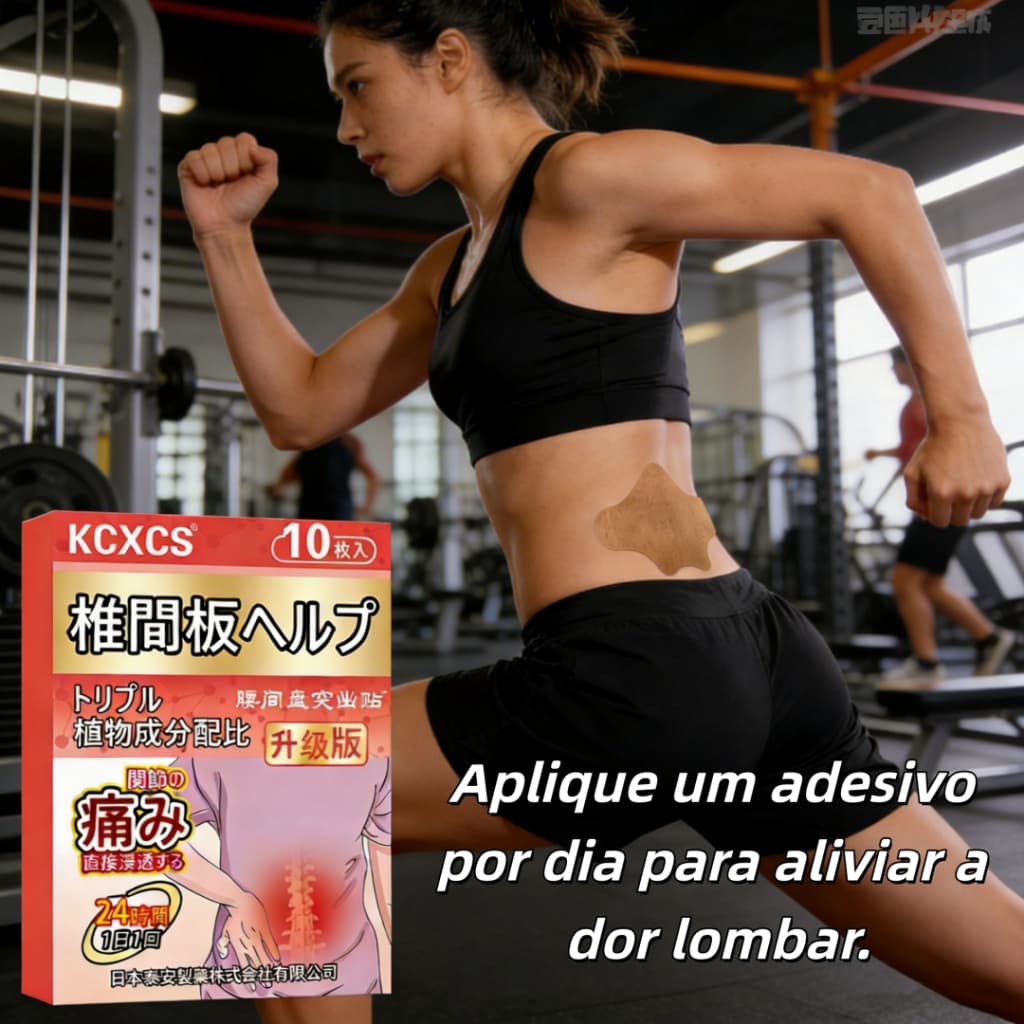 Adesivo Analgésico Natural para Coluna | Trata Hérnia de Disco