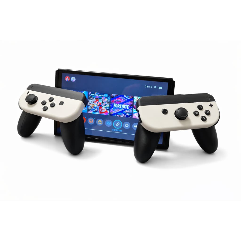 Kit 2 suporte Grip para Controle Joy-Con Nintendo Switch 1 | Base Ergonômica para Joycon