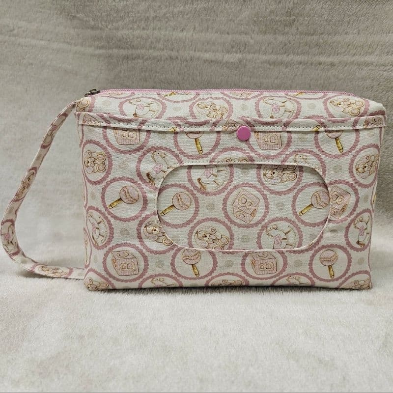 Porta fralda e lenço umedecido/Bolsinha do Bebê/ Necessaire porta fralda e lenço umedecido