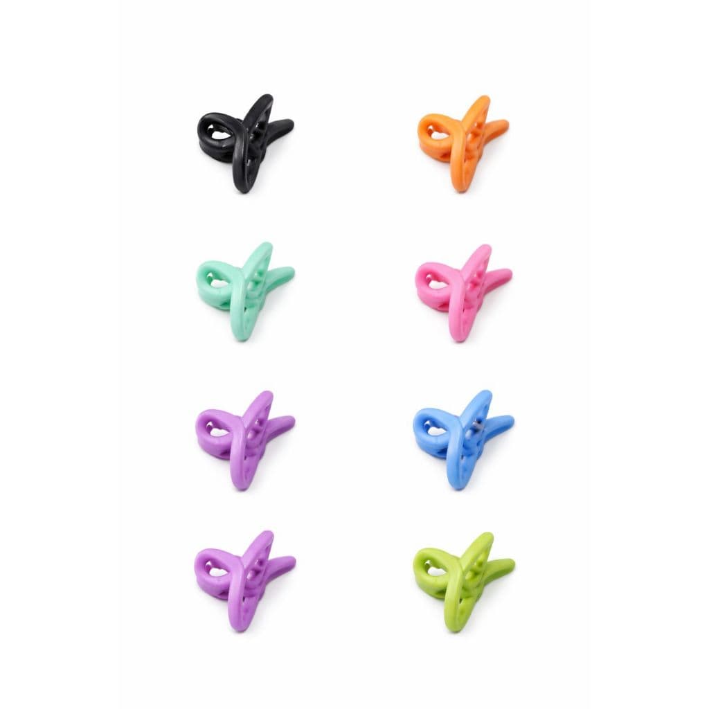 Kit Piranha de Cabelo Colorida Mini – Presilha Feminina Estilo Coreano