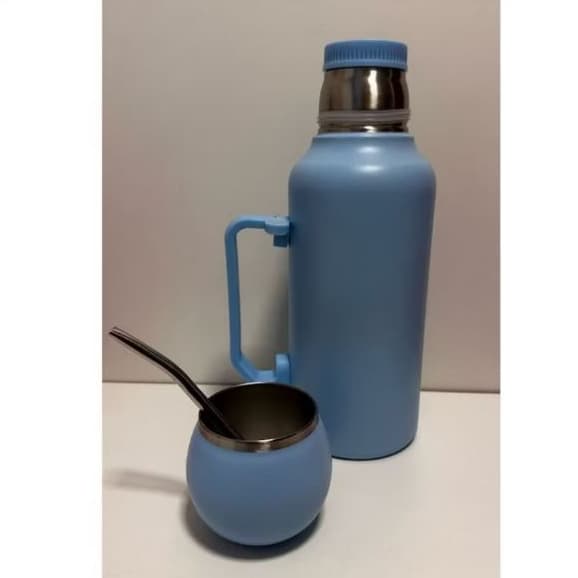 KIT TERERÉ/CHIMARRÃO GARRAFA TÉRMICA + Copo 1300ML +BOMBA envio imediato