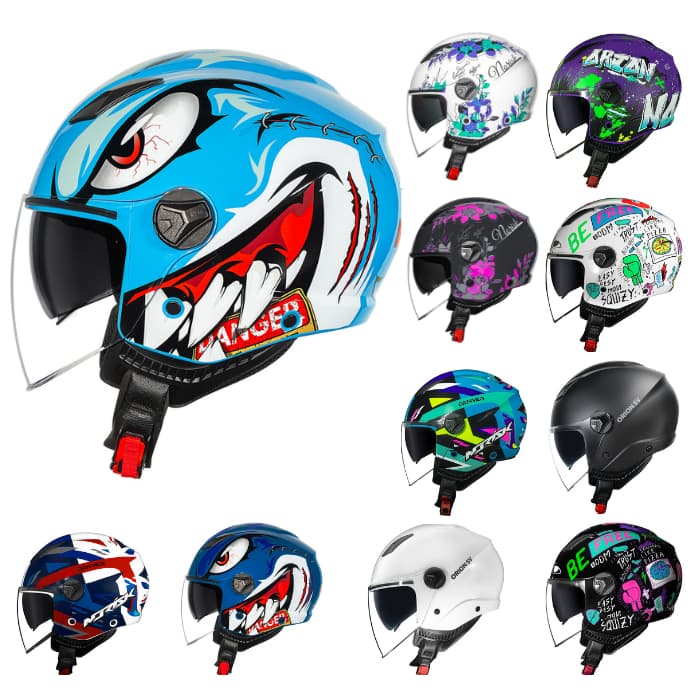Capacete Moto Norisk Aberto Orion Sv Com Óculos Solar Abertinho