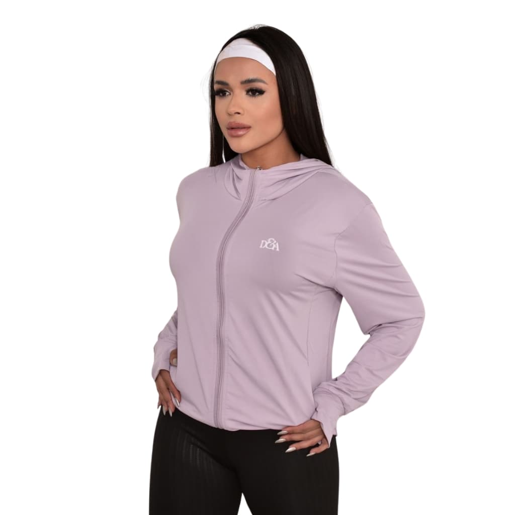Jaqueta Casaquinho Esportiva Feminina, Academia - Fitness - Bolso, Capuz e Zíper