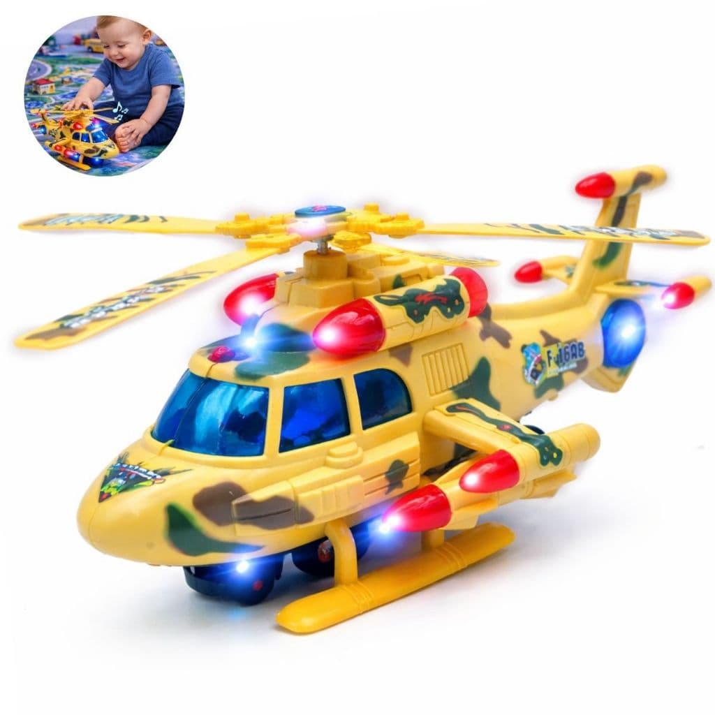Helicóptero de Brinquedo Com Luz e Som Bate e Volta Sky Piloto