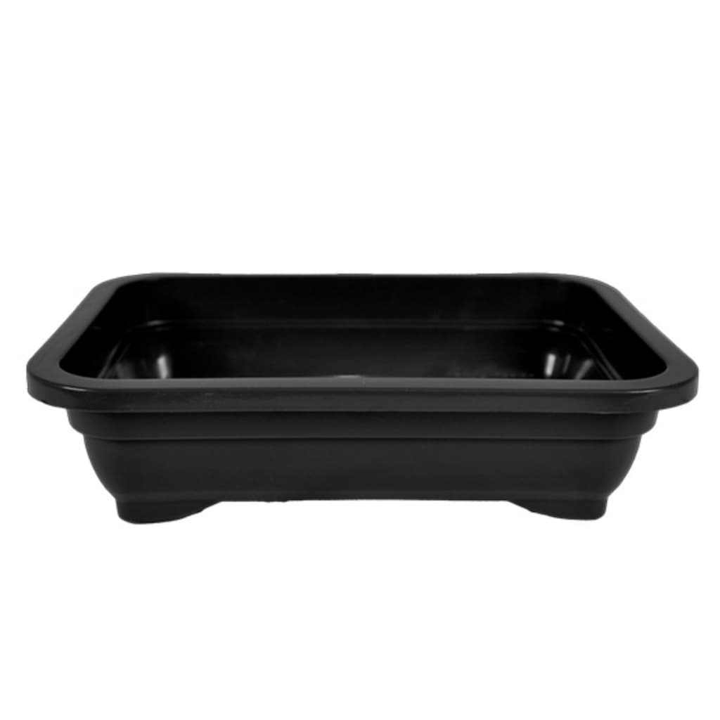 Kit Vaso Plastico Bonsai Quadrado 1 Litro Preto Para Decoração de Casa e Jardinagem Cactos Suculenta