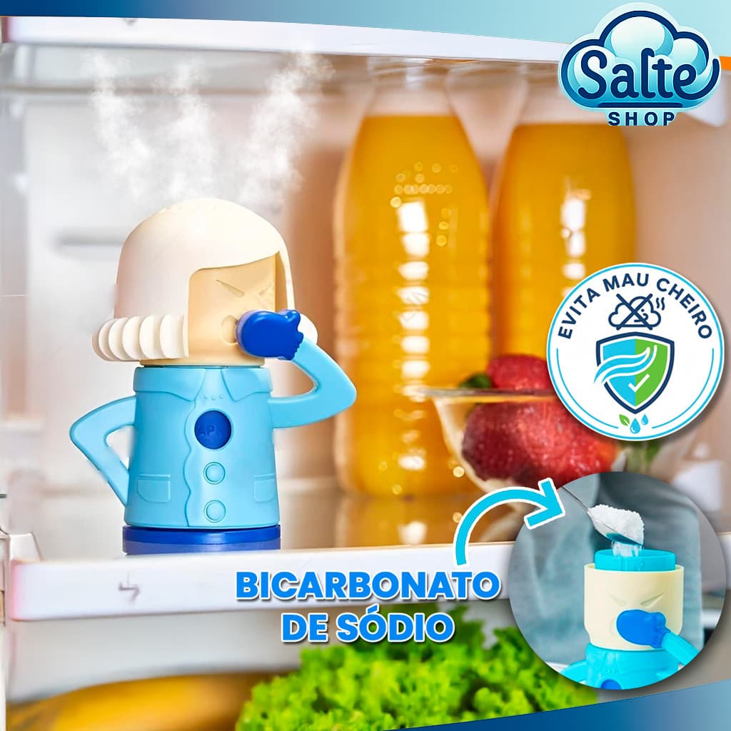 Eliminador De Odores Desodorizador De Geladeira Tira Mau Cheiro Bicarbonato Angry Mama Mamãe Brava