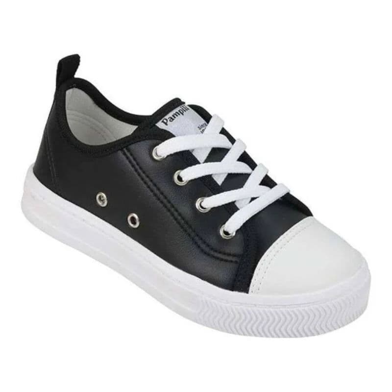 Tênis Pampili Casual Easy - Infantil Preto/Branco