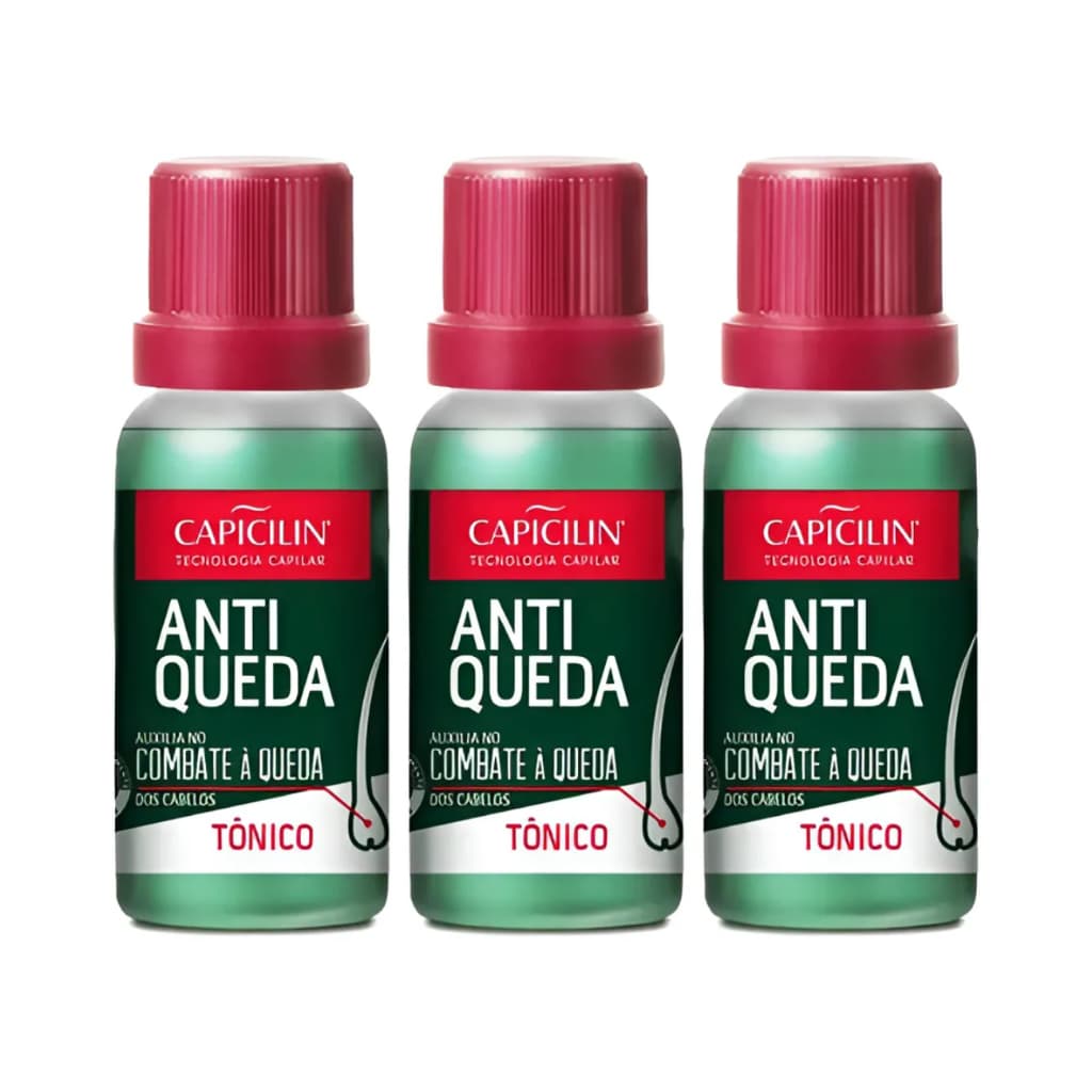 Kit 3 Ampola Antiqueda 20ml Capicilin