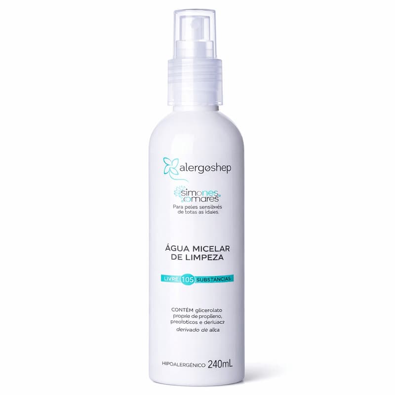Água Micelar de Limpeza Corporal Hipoalergênica 240ml Nossos Amores Alergoshop