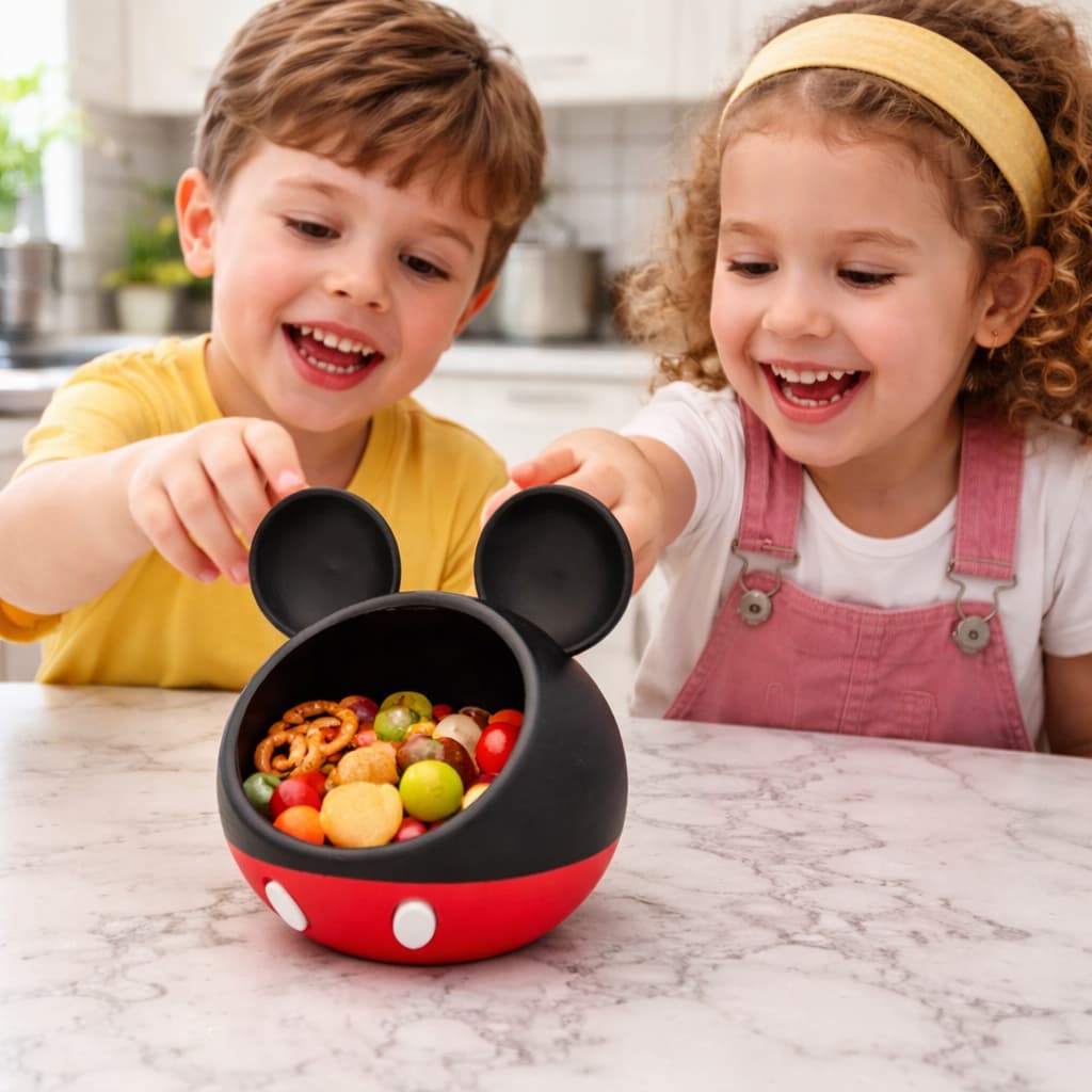 Tigela Mickey Mouse infantil - Petisqueira - Prato Para Criança Cozinha kids decoraçao Presente PROMOÇÃO Pequeno