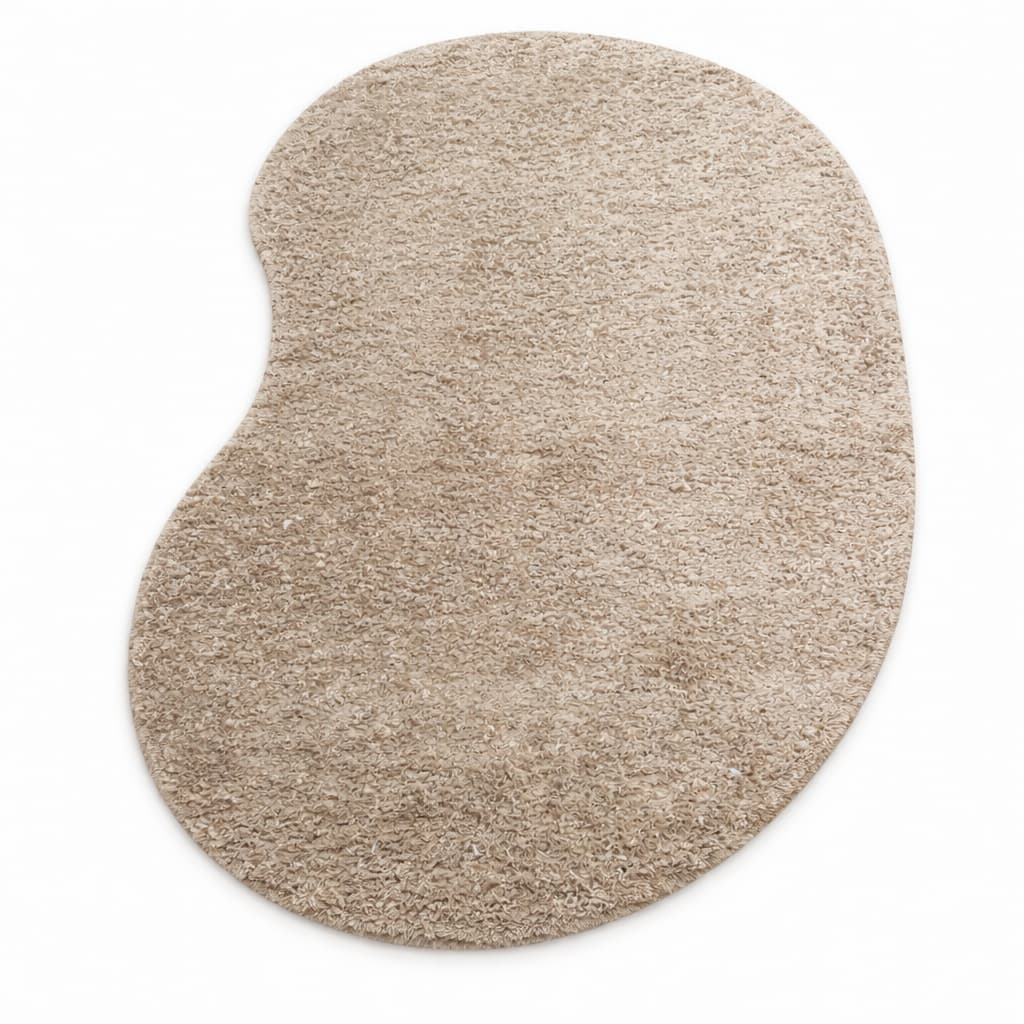 Tapete Orgânico Sob Medida 2,10x1,60 Trigo Pelo Baixo Antiderrapante