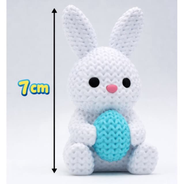 Miniaturas 3D com Efeito Tricô Personalizadas – Decoração Fofa e Exclusiva!