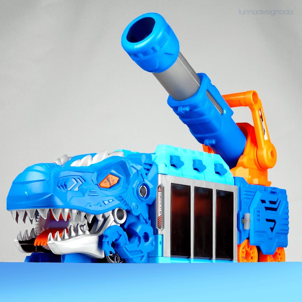 Caminhão Dino Canhão Lançador de Bolinhas Engole Carrinhos 1022 EGOL
