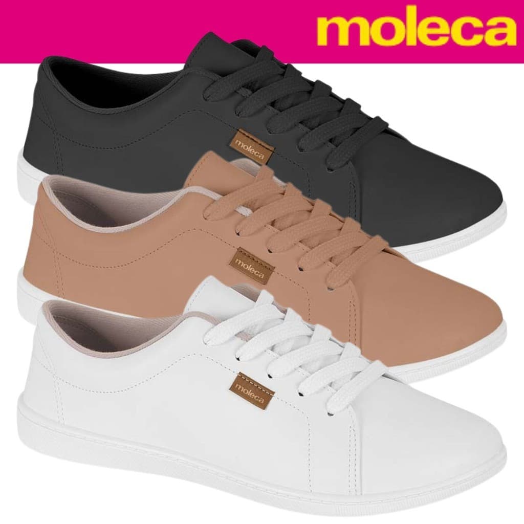 Tênis Moleca Sapatenis Confortável Feminino Leve Casual Adulto Conforto Passeio Original