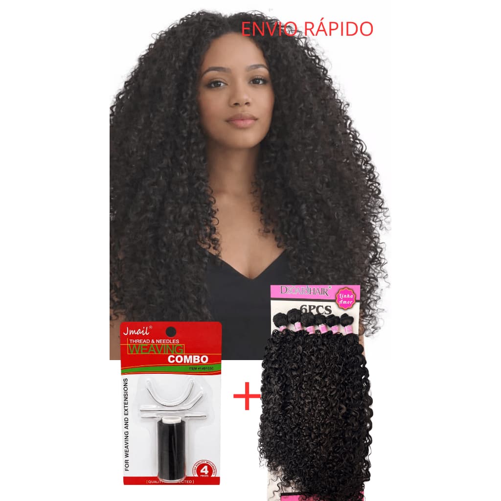 Cabelo Cacheado  Belezura + kit Agulhas