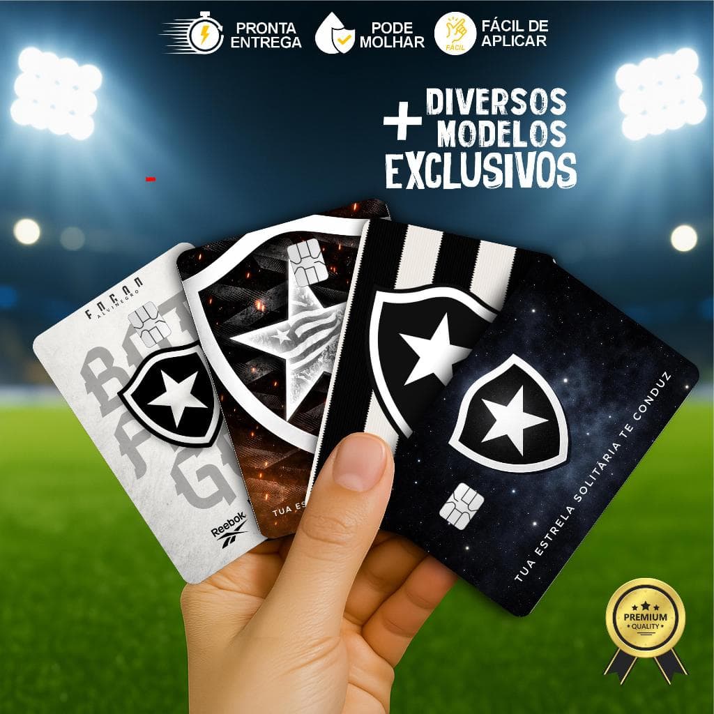 Adesivo Película para Cartão | Botafogo, Fogão, Alvinegro