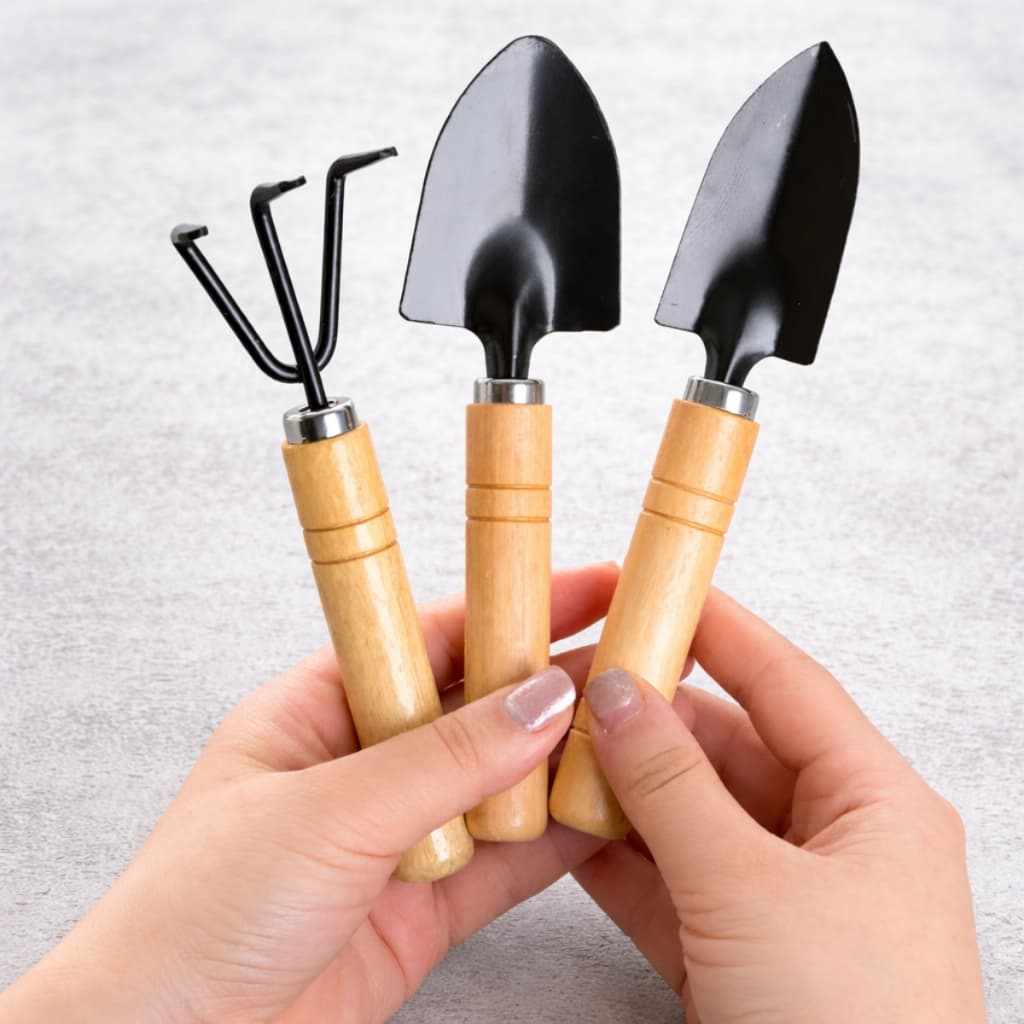 Kit Para Jardinagem Garfo Pazinha Larga Transplantador Conjunto Ferramentas Jardim Horta Em Casa