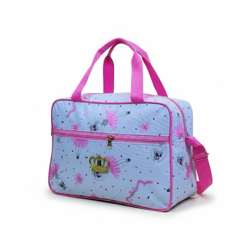 Bolsa Mala Maternidade e Passeio Infantil Bebê – Estampa Bailarina e Dinossauro