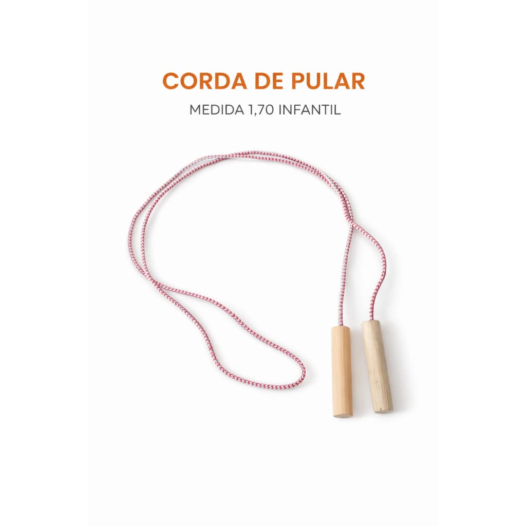 Corda de Pular Infantil 1,70 m – Cabo de Madeira