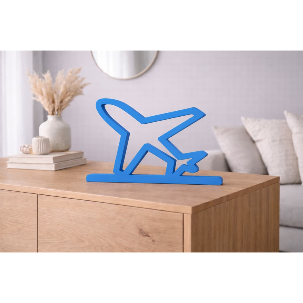 Enfeite Decorativo Avião em 3D | Decoração de Mesa, Nicho e Quarto
