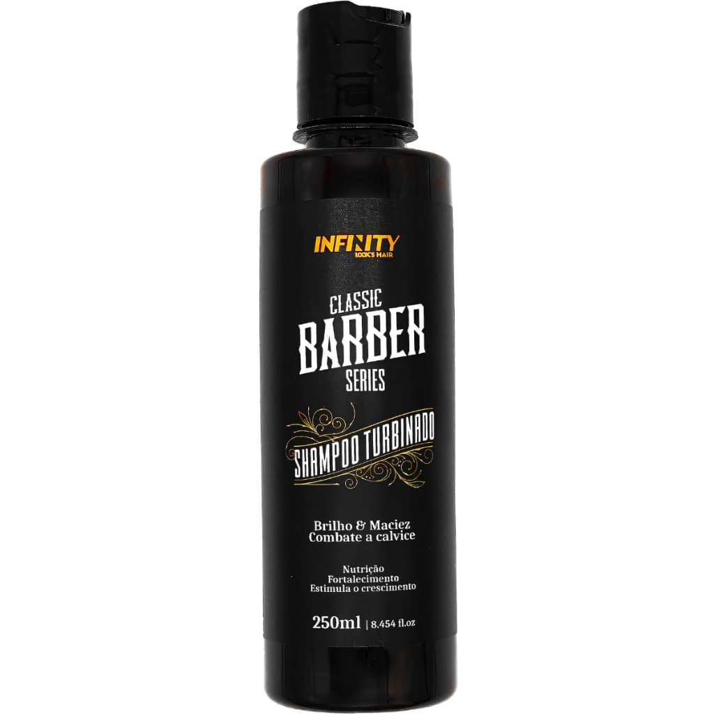 SHAMPOO TURBINADO 250ML - INFINITY -  ESTIMULA O CRESCIMENTO - PARA BARBA E CABELO