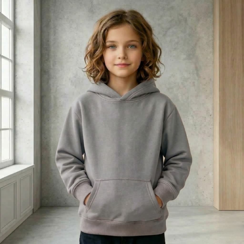 Blusa de frio Moletom Infantil Gola careca Moletom para menino e menina casaco unissex