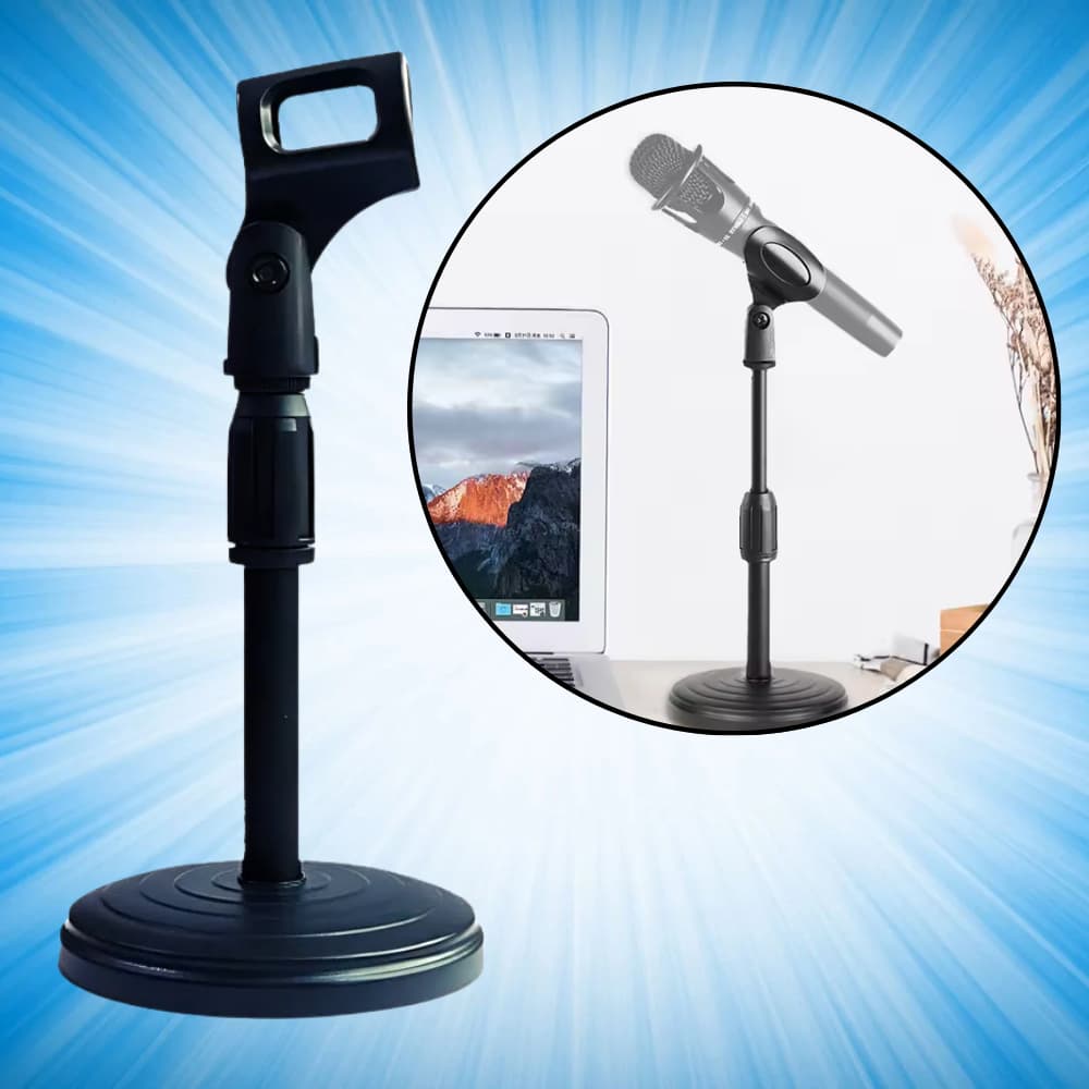 Suporte De Mesa Microfone Mini Pedestal