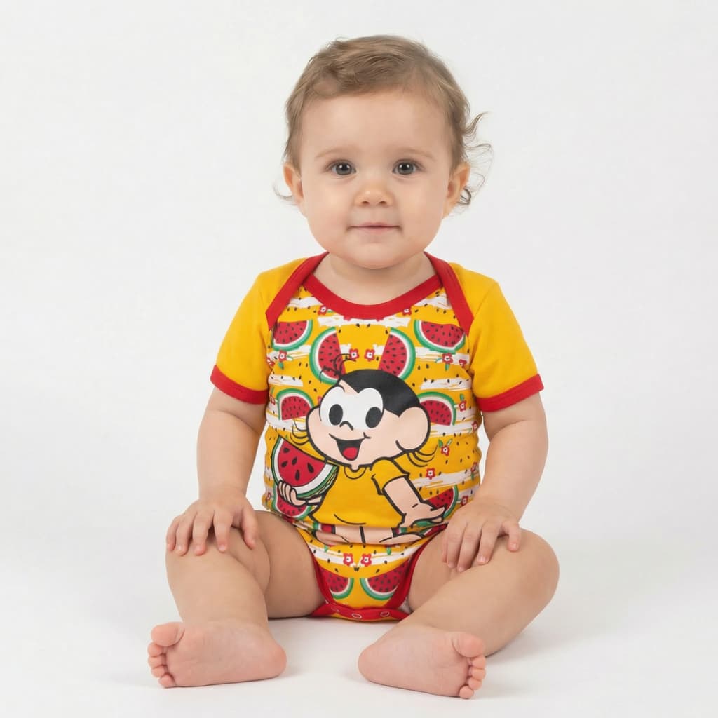 Body Infantil Bebê Menina Magali  Turma da Mônica Recém Nascido Envio Rápido Promoção