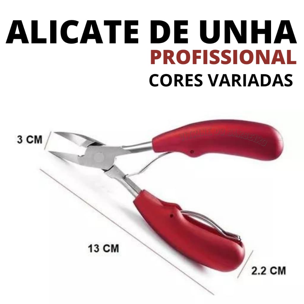 Alicate De Cortar Unha Profissional Curvo P/ Unha E Cutícula