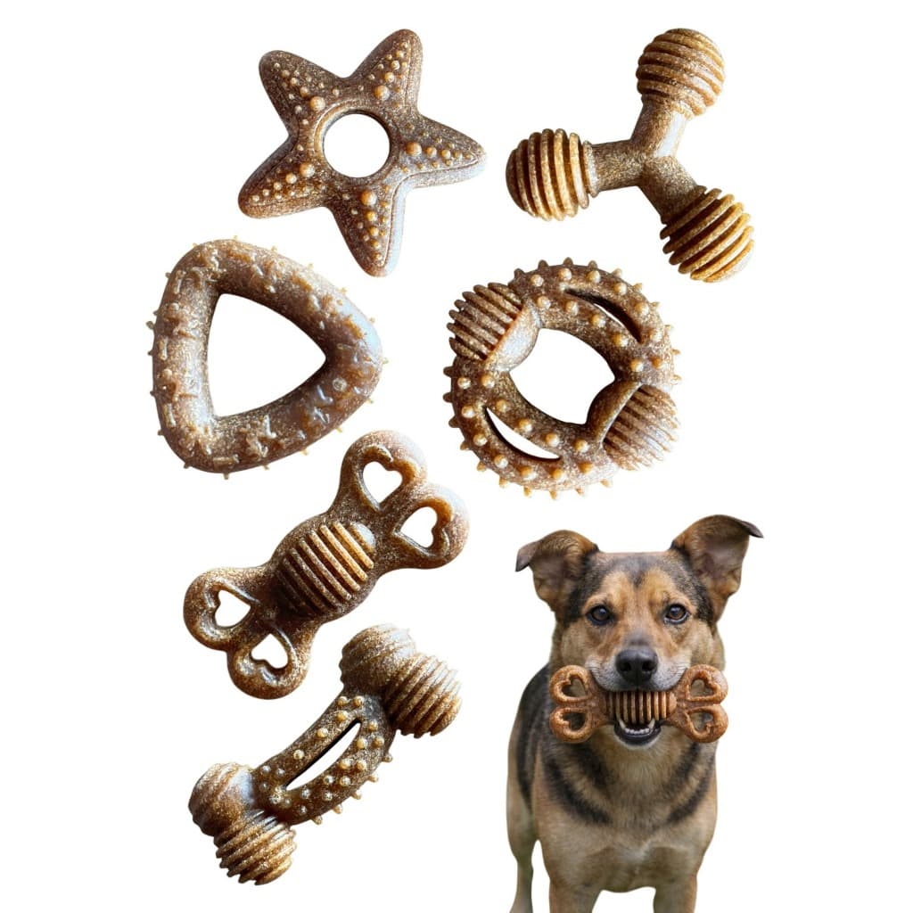 Brinquedo Osso Mordedor Maciço Brinquedo Resistente Pet Cachorro Fibra de Arroz