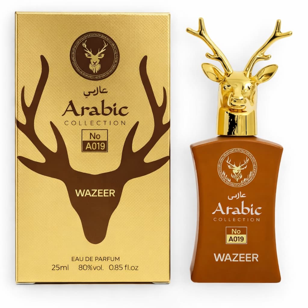 Noble Wazeer A019 Arabic Collection Árabe Perfume Masculino Miniatura 25ml