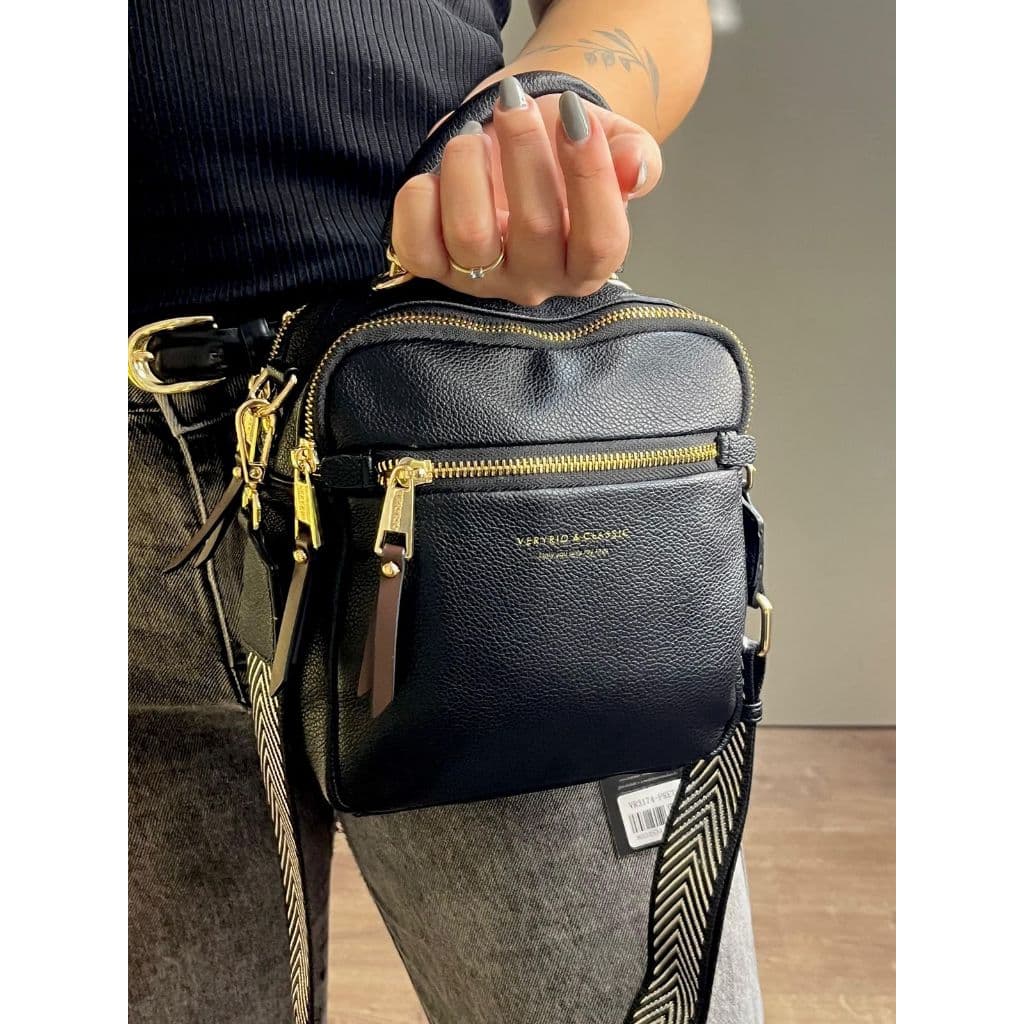 Bolsa Feminina Veryrio Divisórias Média Alça Grossa Confortável Estampada Moderna Estilosa Ideal Dia a Dia Versátil