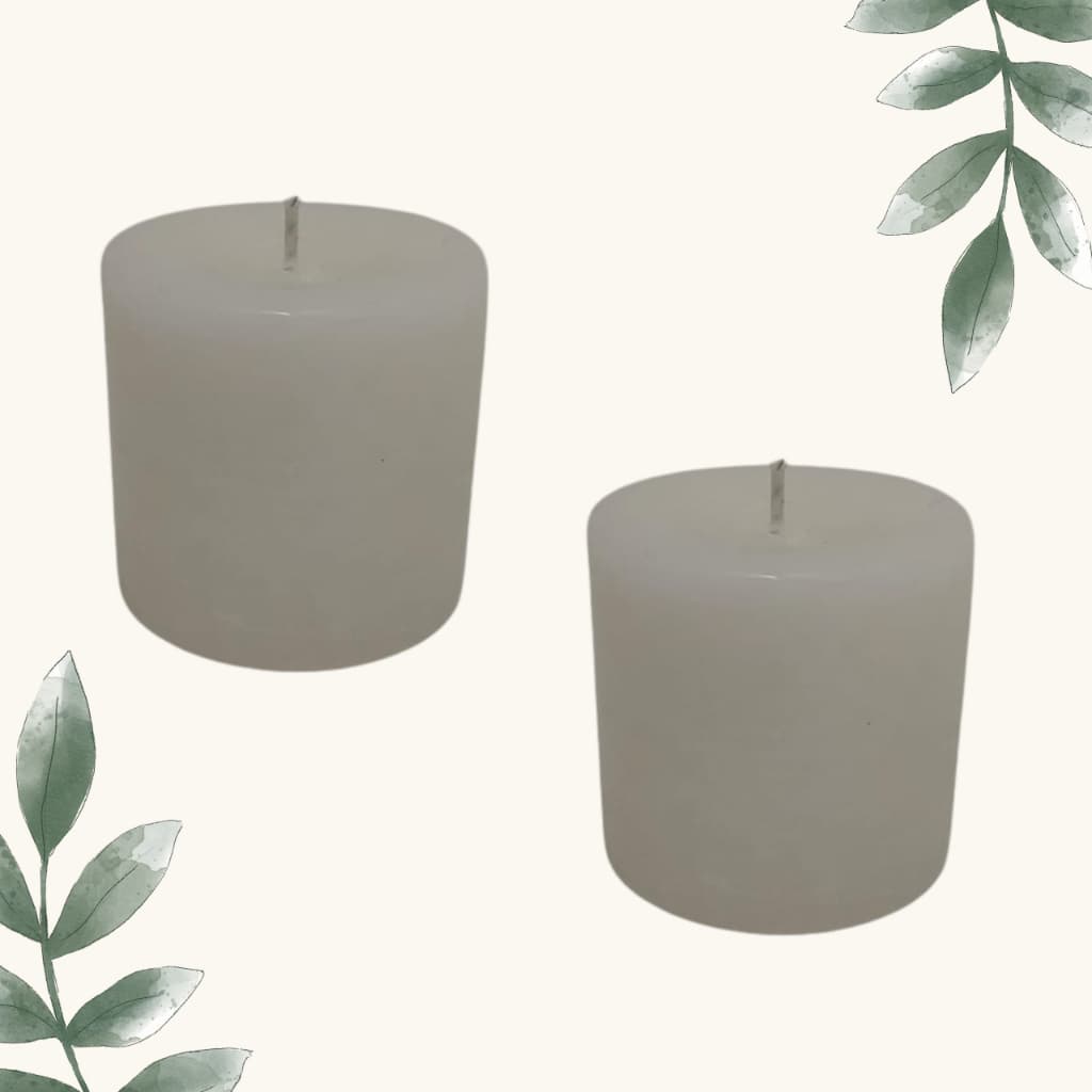 Kit com 2 Velas de Citronela – Repelente Artesanal com Aroma Refrescante (80g Cada)