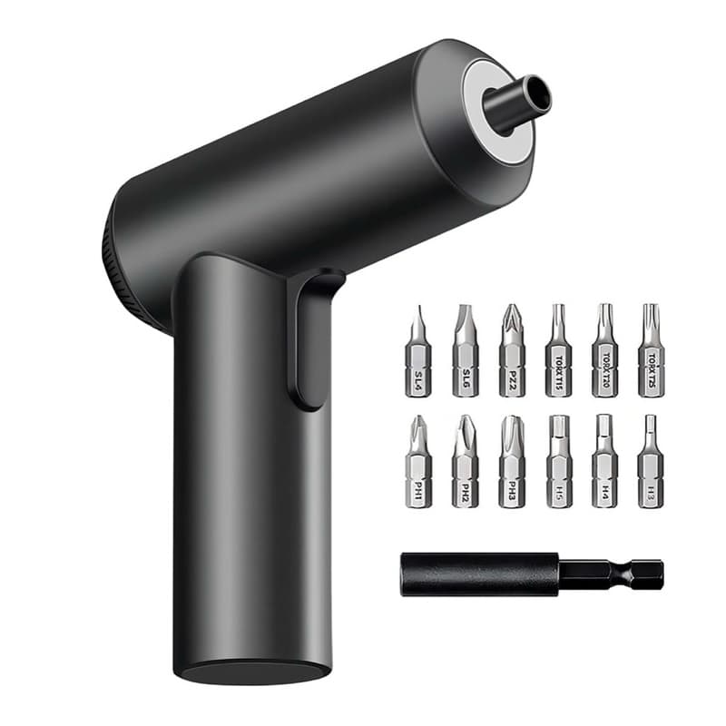 Parafusadeira Xiaomi Mi Cordless Screwdriver C/ 14 Peças Cor Preto 110V/220V