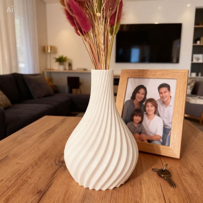 Vaso Decorativo Espiral Moderno Para Mesa e Sala Feito Para a sua Casa Decoração Casa Lembrancinha Presente Escritório