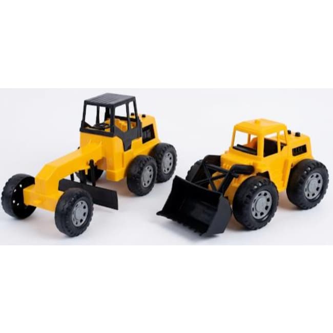 KIT FAZENDINHA - PA CARREGADEIRA + MOTONIVELADORA - TRATOR FAZENDA TERRA