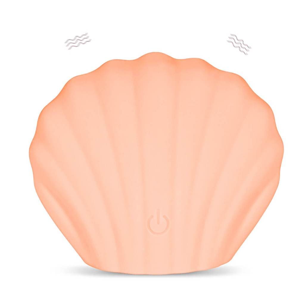 Massageador Elétrico Portátil Concha Recarregável Silencioso Leve e Discreto [Salmão]