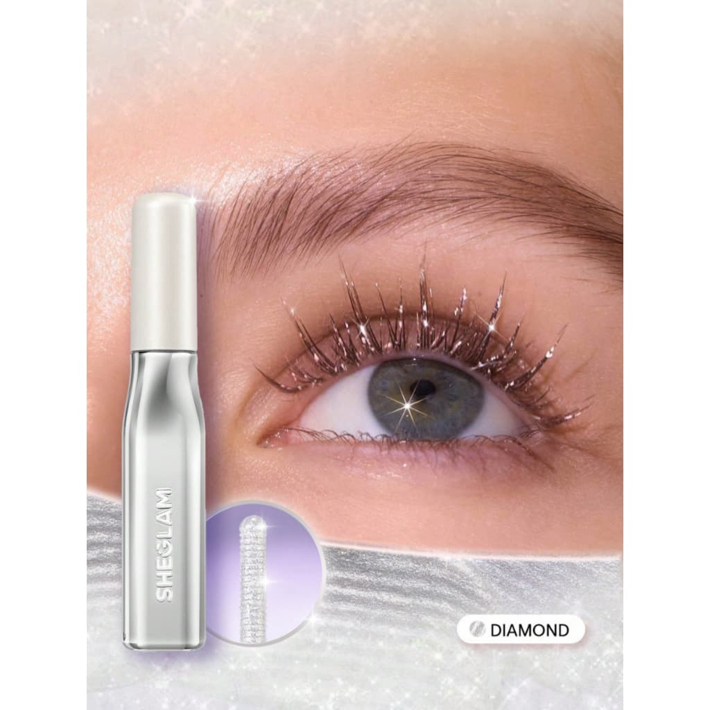 Máscara de Cílios Diamond Prata Crystal Gaze Gliiter - SHEGLAM