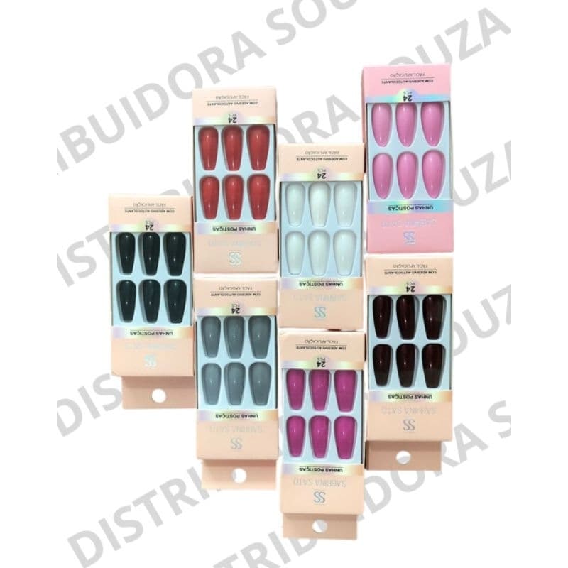 UNHAS POSTIÇAS 24 PEÇAS