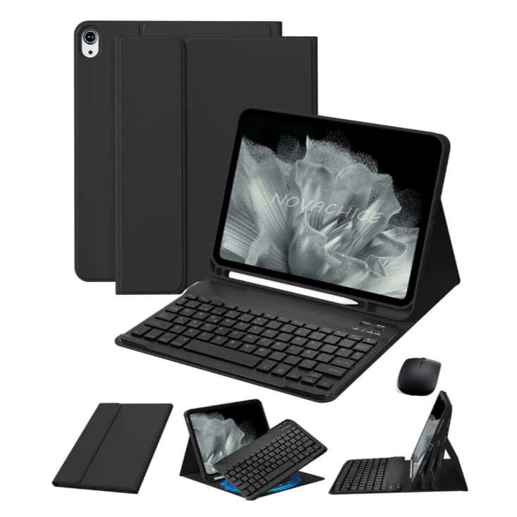- Case Folio com Teclado Bluetooth + Mouse Wireless para Galaxy Tab S7/S8